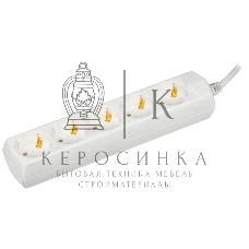 Удлинитель 5х3 м с заземл. 10А 250В У05 GENERICA 2P+PE 3х1 кв.мм IEK WYP10-10-05-03-Z-G