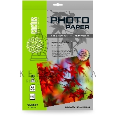 Фотобумага Cactus CS-GA4180100 A4/180г/м2/100л./белый глянцевое для струйной печати