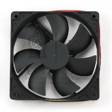 Вентилятор для корпуса Gembird черный, 120 мм, 2000 об/мин, 38 дБ, 3 pin