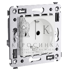 Розетка 3п 2P+E СП Avanti 