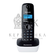 Телефон беспроводной (DECT) Panasonic KX-TG1611RUW (белый) АОН, Caller ID,12 мелодий звонка,подсветка дисплея,поиск трубки