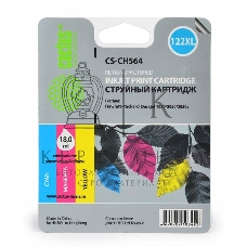 Картридж струйный Cactus CS-CH564 №122XL многоцветный (18 мл.) для DeskJet 1050/2050/2050s