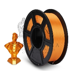 Филамент NVPrint Silk PLA+ Orange для 3D печати диаметр 1.75мм длина 330 метров масса 1 кг