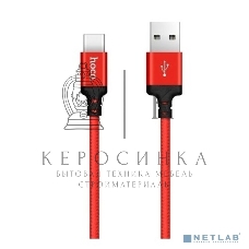 Кабель HOCO X14 красный/черный HC-62875, USB - USB Type-C, 1m, 2A, Нейлон