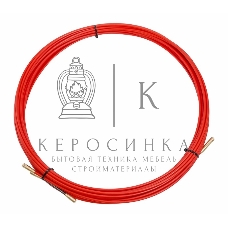 Протяжка кабельная Rexant (мини УЗК в бухте), стеклопруток, d=3,5мм, 15м красная