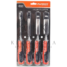 Набор стамесок PATRIOT, CrV, 4 шт: 6, 12, 19, 25мм