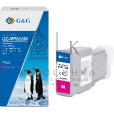 Картридж струйный G&G GG-PFI320M (PFI-320M) пурпурный (300 мл) для Canon imagePROGRAF TM-200/200MFP/205/300/300MFP/305