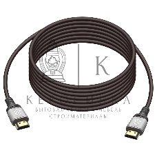 Кабель аудио-видео Digma HDMI (m)/HDMI (m) 5м. позолоч.конт. черный (D-HDMI-V2.0-5M)