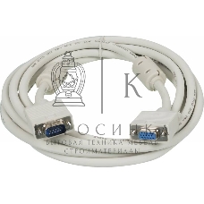 Кабель-удлинитель SVGA Ningbo VGA HD15 (m)/VGA HD15 (f) 3м феррит.кольца
