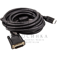 Кабель HDMI AM/DVI(24+1)M, 5м, CU, 1080P@60Hz, 2F, VCOM CG484GD-5M