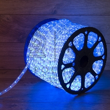 Дюралайт Neon-night LED, постоянное свечение (2W) - синий Эконом 24 LED/м, бухта 100м