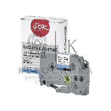Кассета с лентой S'OK by Sakura Printing TZES531 для Brother, черный на синем, 12мм/8м, наклейка