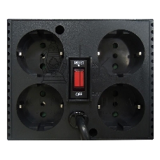 Стабилизатор напряжения Powercom Voltage Regulator, 3000VA, Black, Schuko