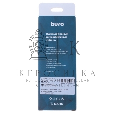 Кабель Buro USB A(m)-USB Type-C (m) черный 1м