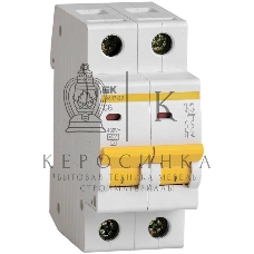 Выключатель автоматический модульный 2п C 6А 4.5кА ВА47-29 IEK MVA20-2-006-C