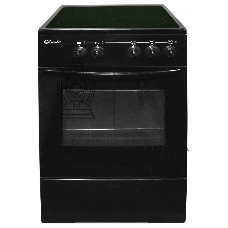 Плита электрическая Лысьва EF3001MK00 черный, конфорок 3 электрических, духовка 57 л, 50 см x 84 см x 60 см