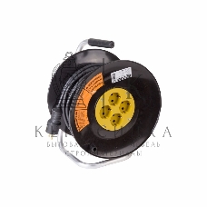 Удлинитель силовой PROconnect на катушке 4 гнезда с/з 50 м 3х2,5 мм² PROFESSIONAL