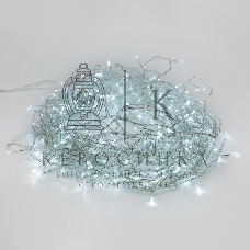 Гирлянда Светодиодный Дождь 3х2 м, свечение с динамикой, прозрачный провод, 230 В, белый, IP20