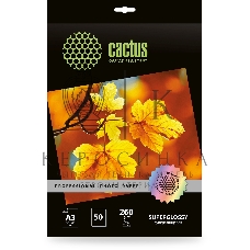 Фотобумага Cactus Prof CS-HGA326050 A3/260г/м2/50л./белый глянцевое для струйной печати