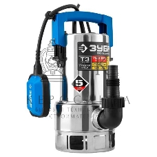 Насос ЗУБР НПГ-Т3-750-С  профессионал т3 погружной дренажный для грязной воды d частиц до 35мм 750В