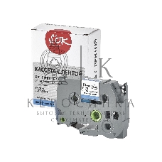 Кассета с лентой S'OK by Sakura Printing TZES541 для Brother, черный на синем, 18мм/8м, наклейка