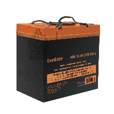 Аккумуляторная батарея ExeGate EX285652RUS HRL 12-55 (12V 55Ah, под болт М6)