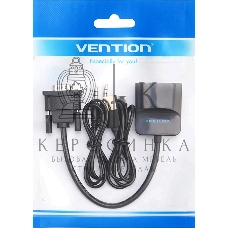 Мультимедиа конвертер Vention VGA + аудио > HDMI, гибкий, черный