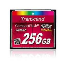 Флеш карта CF 256Gb, Transcend, 800X