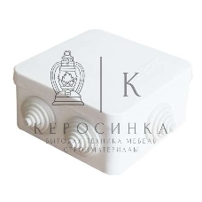 Коробка распределительная ОП 84х84х45 7 выходов 3 гермоввода IP54 крышка защелкивающаяся бел. Epplast 120071