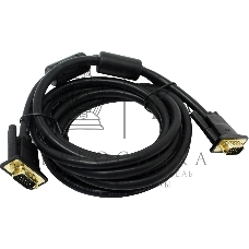 Кабель Vention VGA 15M/15M с 2 ферритовыми фильтрами - 5м