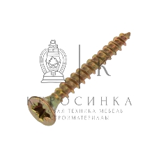 Саморез универсальный Kranz 3х25, желтый цинк, упаковка поставщика (24 000 шт.)