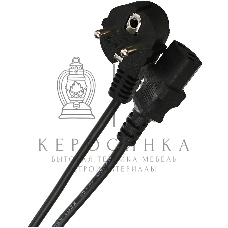 Кабель компьютер-розетка 220V (EURO) VDE 3G0,75мм2 VCOM CE021-CU 1,8 м