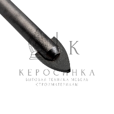 Сверло по стеклу и керамике Kranz 12 мм, шестигранный хвостовик