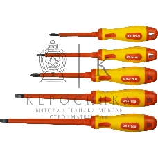 Набор KRAFTOOL EXPERT Cr-Mo-V сталь. SL: 2.5. 4. 5.5. 6.5. PH: № 1. № 2. 6 предметов