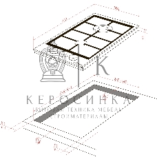 Газовая варочная панель Monsher MGG 33 NoirR, газ, High-Tech, 30 см, автоматический электроподжиг, газ-контроль, форсунки под сжиженый газ, SABAF конфорки, чугунные решетки, черный