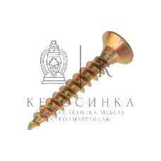 Саморез универсальный Kranz 3х20, желтый цинк, упаковка поставщика (32 000 шт.)