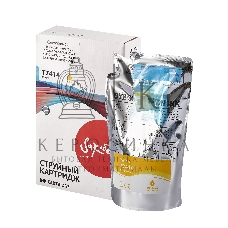 Контейнер с чернилами Sakura C13T741400 (T7414 Y) для Epson, пурпурный, 1000 мл.