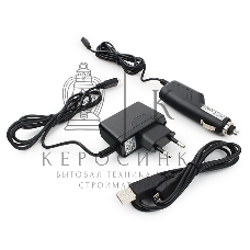 Набор зарядных устройств Gembird с Micro-USB разъемом MP3A-CAR-KIT1 110/220V-5V и 12VDC-5V черный