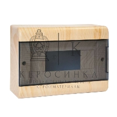 Щиток ОП Тусо 12мод. с прозрачной двер. 280х190х93мм IP40 сосна на светл. основе Рувинил 68012-27М