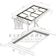 Варочная панель Monsher MSG 33 Acier, газ, High-Tech, 29 см, автоматический электроподжиг, газ-контроль, форсунки под сжиженый газ, SABAF конфорки, чугунные решетки, нержавеющая сталь