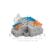 Клемма соединительная Rexant многоразовая быстрозажимная разветвительная, с монтажной площадкой (2х3) (50 шт./уп.)