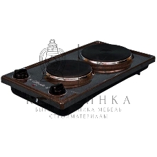 Плита настольная электрическая Лысьва ЭПБ 22 коричневый/рябчик эмаль (настольная)