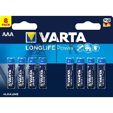 Батарейка Varta LONGLIFE POWER (HIGH ENERGY) LR03 AAA BL8 Alkaline 1.5V (4903) (8/160) (8 шт.)