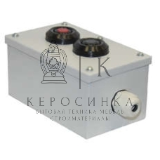 Пост кнопочный ПКУ-15-21.121-54 У2 (1хВК30-10-11110-54 (1з+1р) черный + 1хВК30-10-11110-54 (1з+1р) красн. + PG-19) пост управления Электротехник ET054487