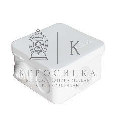 Коробка распределительная ОП 75х75х45 7 выходов 3 гермоввода IP 54 крышка защелкивающаяся бел. Epplast 220321