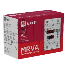 Реле напряжения и тока с дисплеем MRVA 25A EKF PROxima MRVA-25A