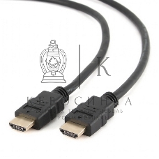 Кабель Cablexpert HDMI CC-HDMI4-6, 19M/19M, v2.0, медь, позол.разъемы, экран, 1.8м, черный, пакет
