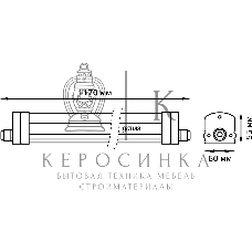 Светильник светодиодный Gauss IP65 1170x60x55мм 36Вт 2500lm 6500К линейн. мат. с возм. соед. в линию
