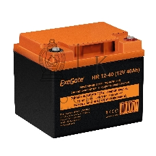 Аккумуляторная батарея ExeGate HR 12-40 (12V 40Ah, под болт М6)