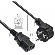 Кабель Buro BU-PCAB-5M-16A IEC C13 Евровилка угловой 5м